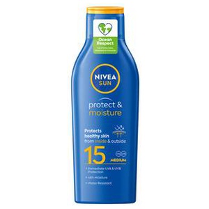 Nivea Sun Protect & Moisture Lotion SPF 15 - 200 ml produktbillede