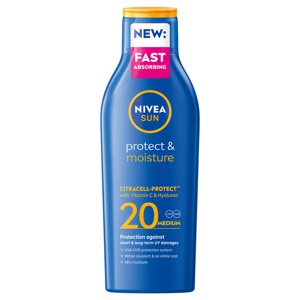 NIVEA Sun Protect & Moisture Lotion SPF20 200ml produktbilde