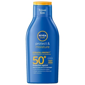 NIVEA Sun Protect & Moisture Lotion Travel Size SPF50+ 100 ml produktbilde