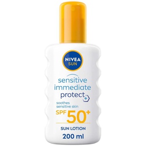 NIVEA SUN Sensitive Immediate Protect Soothing Sun Lotion SPF50+ 200 ml Produktbild