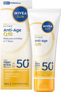 NIVEA SUN UV Face Anti-Age Q10 Cream SPF 50+ 40 ml produkt bild