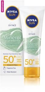 NIVEA UV Face Mineral Sunscreen SPF50+ 50 ml produkt bild