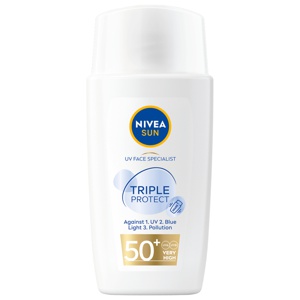NIVEA Sun UV Face Triple Protect Fluid SPF 50+ 40 ml produktbillede