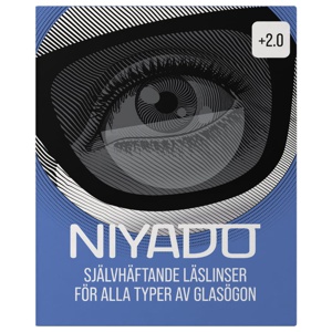NIYADO&nbsp;Självhäftande Optiska Silikonlinser 1-par +2,0 produkt bild