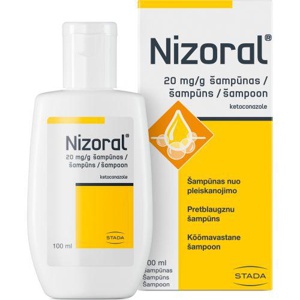 Nizoral šampoon 20mg/g 100ml toote pilt