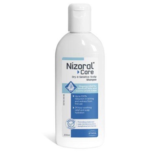 Nizoral Care Dry šampoon kuivale ja tundlikule peanahale 200 ml toote pilt