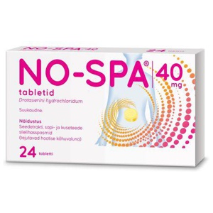 No-spa tbl 40mg n24 toote pilt