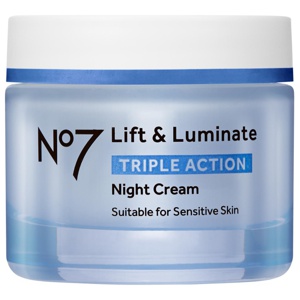 No7 Lift & Luminate Triple Action Night Cream Suitable For Sensitive Skin 50 ml produkt bild