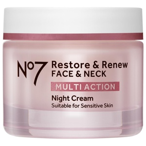 No7 Restore & Renew Multi Action Night Cream Suitable For Sensitive Skin 50 ml produkt bild
