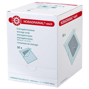NOBADRAINAL Drainagekompressen Set 4x4 cm Produktbild