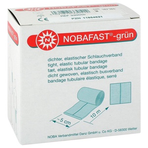 NOBAFAST Schlauchverband elastisch Gr.2 10 m grün Produktbild