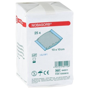 Nobasorb Saugkompressen 10x10 cm, 25 St Kompressen Produktbild