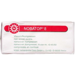 NOBATOP 8 Kompres usteril 5 x 5 cm 100 stk. produktbillede
