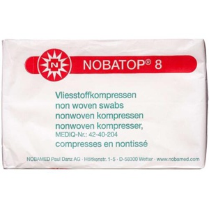NOBATOP 8 Kompres usteril 7,5 x 7,5 cm 100 stk. produktbillede