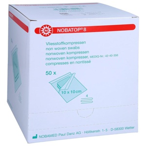 NOBATOP 8 Kompressen 10x10 cm steril Produktbild