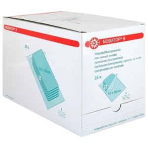 Nobatop 8 Kompressen 10x20cm, 25X5 St Kompressen Produktbild