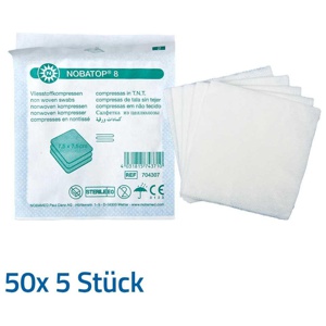 NOBATOP 8 Kompressen 7,5x7,5 cm steril Produktbild