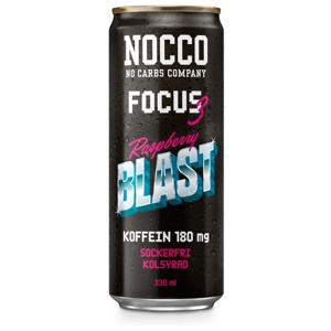 NOCCO Focus Raspberry Blast 330ml produkt bild