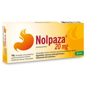 Nolpaza gastroresistentsed tbl 20mg n14 toote pilt