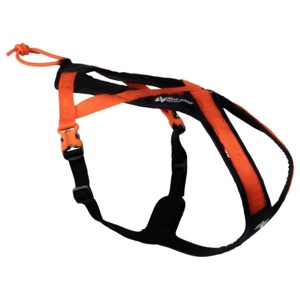 Non-stop dogwear Rush Harness Dragsele - Svart/Orange (3) produkt bild