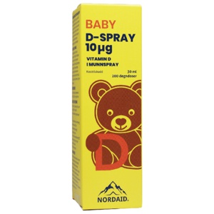 Nordaid D-spray 10 oral vitamin D 30 ml produktbilde