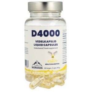 Nordaid D4000 D vitamiin vedelkapslid N60 toote pilt