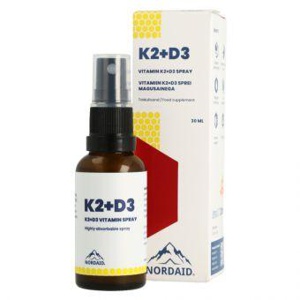 Nordaid K2 100mcg + D3 4000IU 30 ml toote pilt
