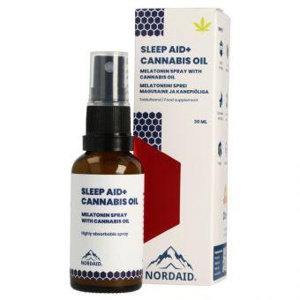 Nordaid Sleep Aid melatoniin 1mg + kanepiõli 30 ml toote pilt
