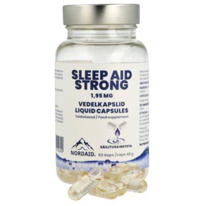 Nordaid Sleep Aid Strong melatoniin 1.95mg vedelkapslid N60 toote pilt