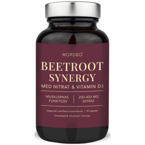 Nordbo Beetroot Synergy 90 kapsler produktbillede