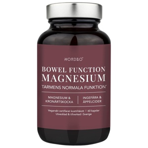 Nordbo Bowel Function Magnesium 60 stk produktbilde