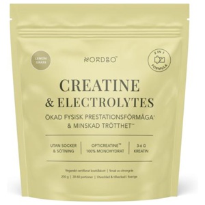 Nordbo Creatine & Electrolytes 250 g produkt bild