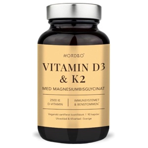 NORDBO Vitamin D3 & K2 - 90 kaps. produktbillede