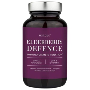 Nordbo Elderberry Defence 60 kapsler produktbilde