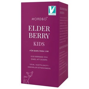 Nordbo Elderberry Kids 120 ml produktbilde
