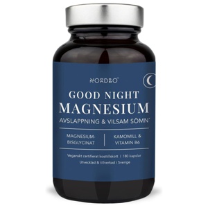 Nordbo Good Night Magnesium 180 kapslar produkt bild