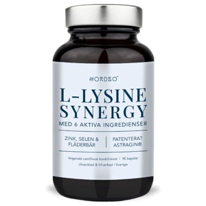 Nordbo L-Lysine Synergy - 90 kapsler produktbillede