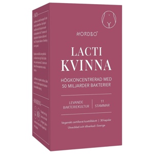 Nordbo LactiKvinna 50 miljarder 30 stk produktbilde