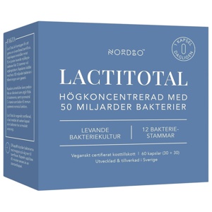 Nordbo LactiTotal 50 milliarder 60 kapsler produktbilde