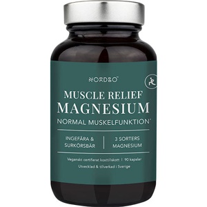 Nordbo Muscle Relief magnesium 90 kap. produktbillede