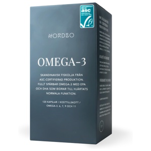 Nordbo Omega-3 ASC 120 kapslar produkt bild