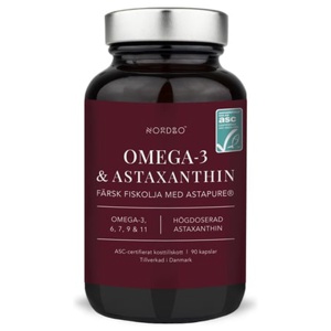 Nordbo Omega-3 & Astaxanthin 90 kapslar produkt bild