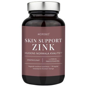 Nordbo Skin Support Zink 90 kapsler produktbilde