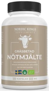 Nordic Kings Gräsbetad Nötmjälte EKO 180 kapslar produkt bild