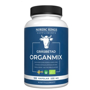 Nordic Kings Gräsbetad Organmix EKO, 180 kaps produkt bild