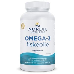 Nordic Naturals Omega 3 kapsler m. citrussmag 180 kaps. produktbillede