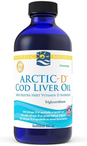 Nordic Naturals Torskelevertran + D citrus 237 ml produktbillede