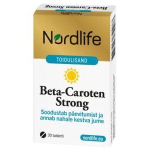 Nordlife Beta-Caroten Strong таблетки N30 toote pilt