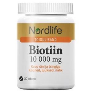 Nordlife Biotiin 10000 tabletid N30 toote pilt