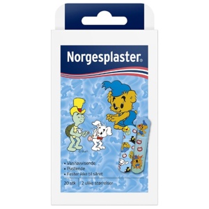 Norgeplaster bamse 20stk produktbilde